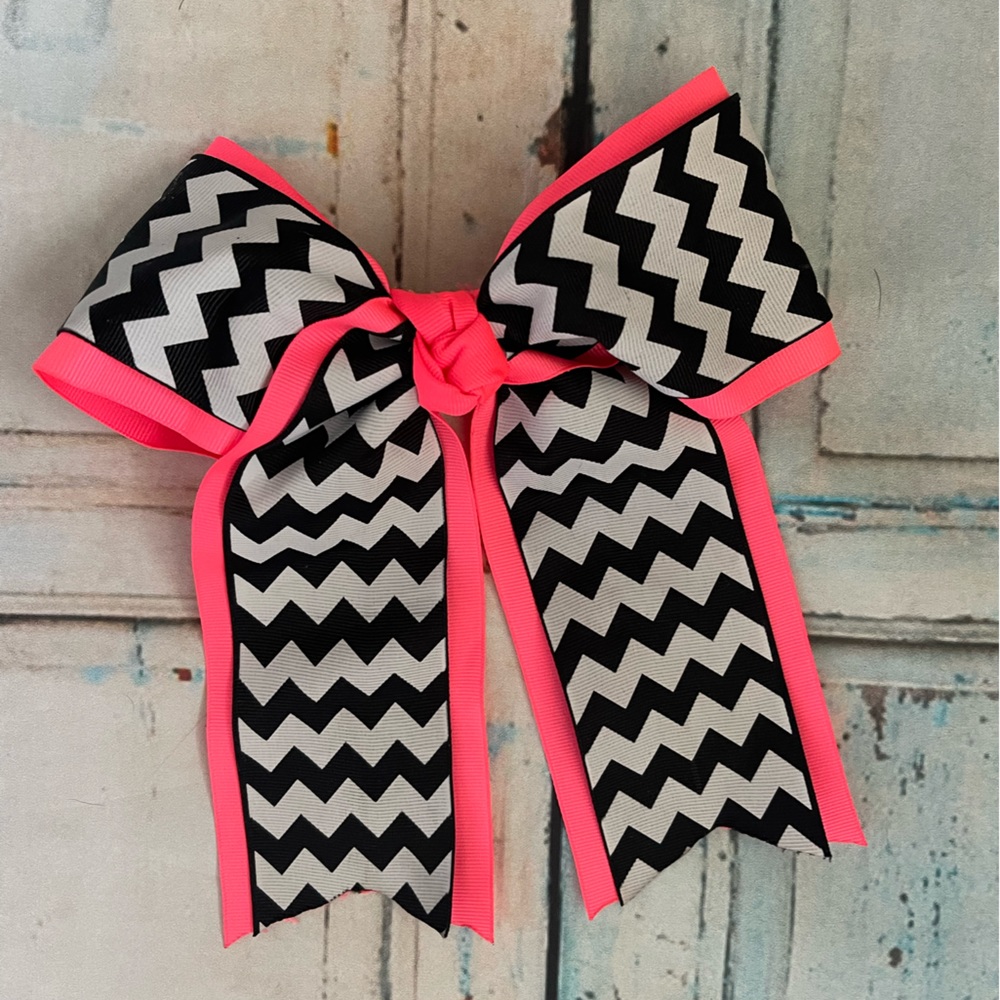 Homemade chevron bow